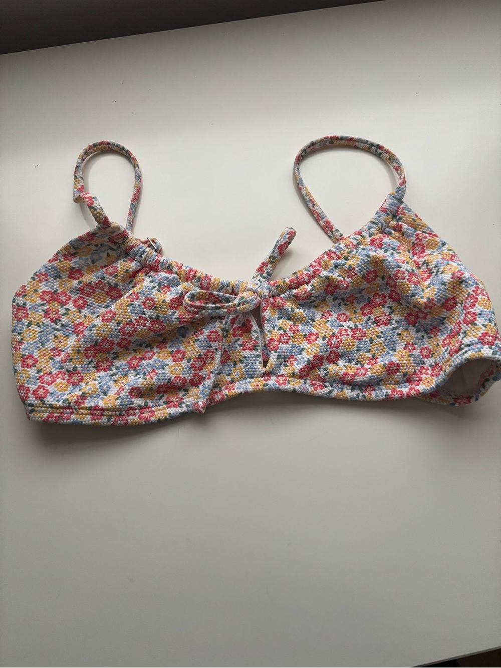 Hollister Multicolor Floral Smocked Swim Top